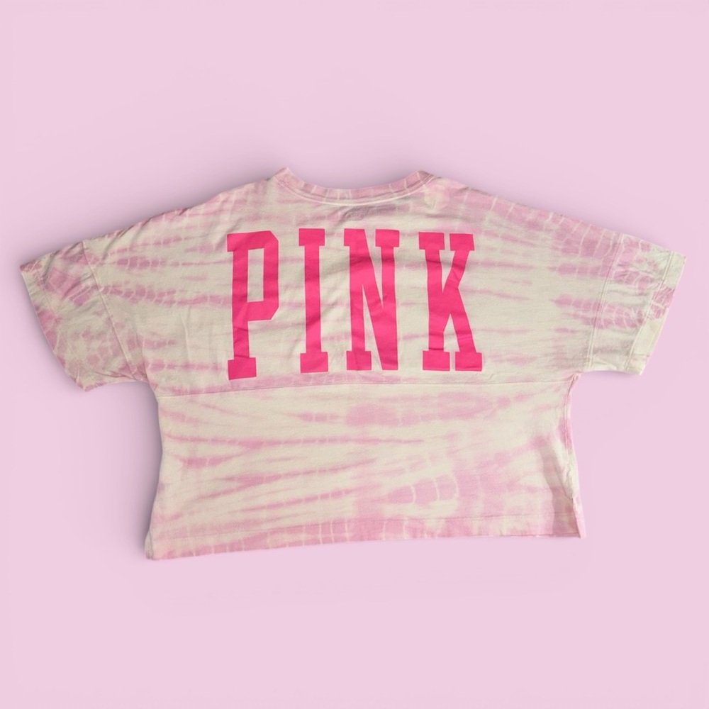 PINK Victoria's Secret Pink Tie-Dye Crop Top